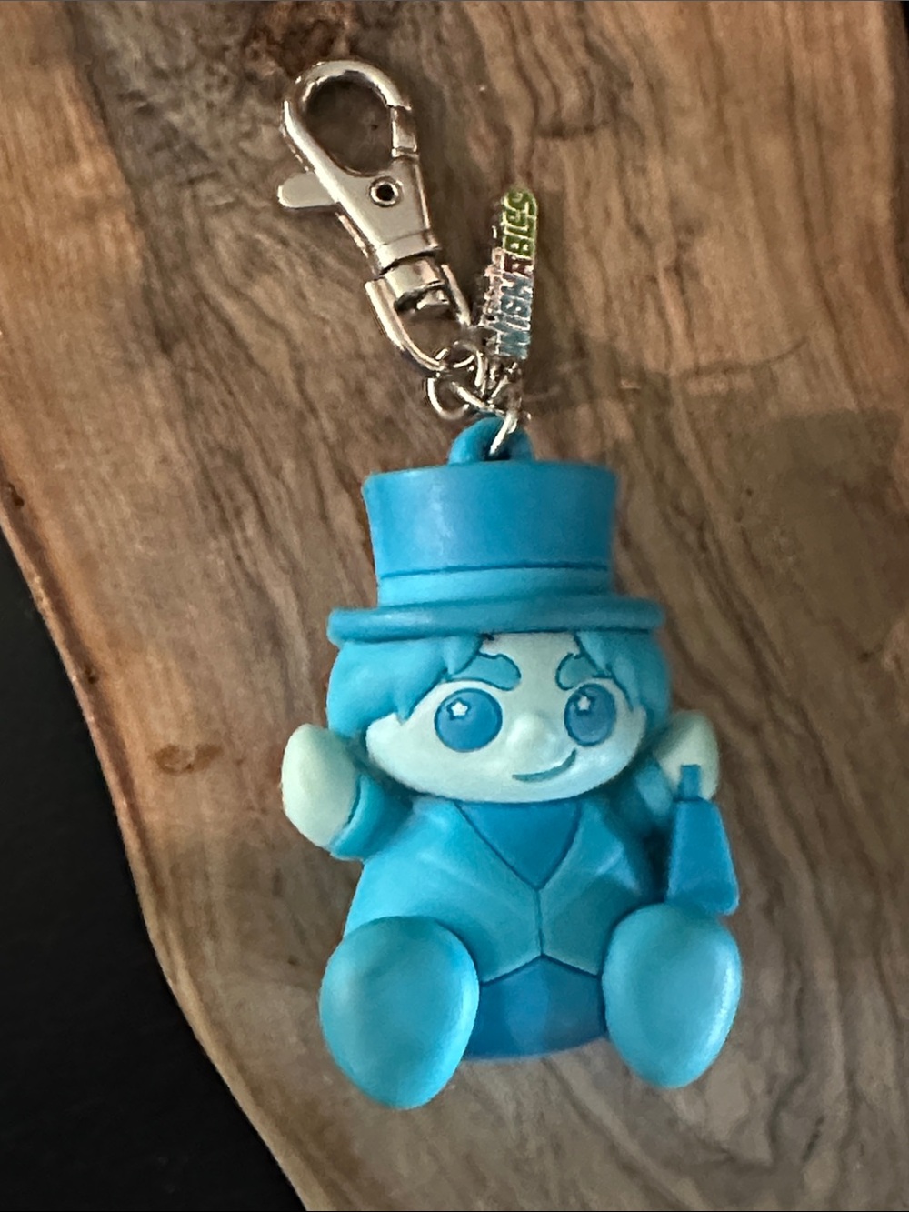 Disney parks wishabkes phones hitchhiking Hat ghost Charm Keychain EUC haunted
